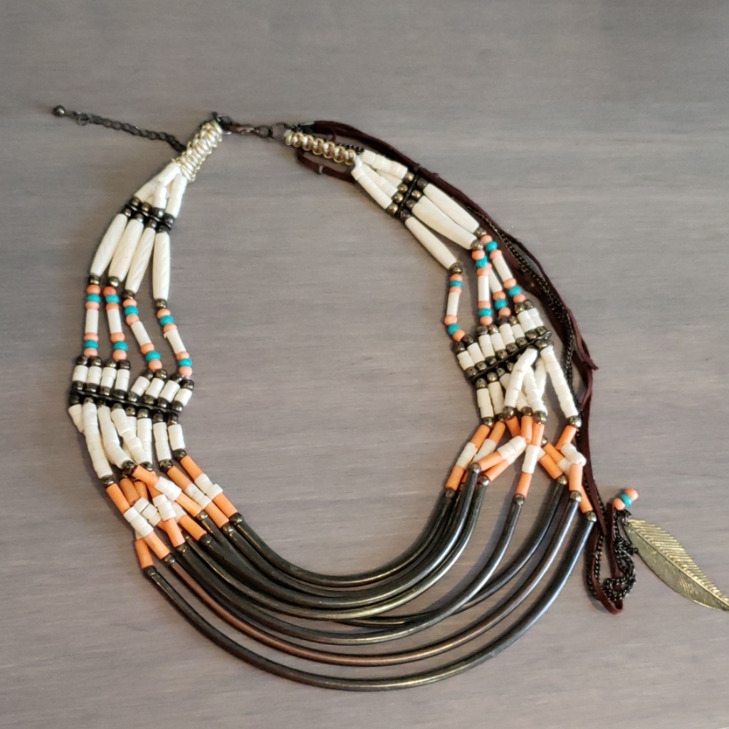 Combo Tribal Beaded Necklace Dress 20$